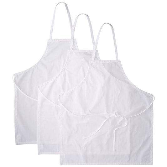 3-Pack Bib Apron 34" Long, No Pocket