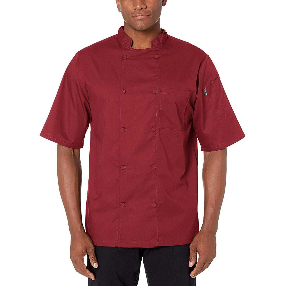 Lightweight Cool Breeze Chef Coat Short Sleeve w/ Mesh Inlay