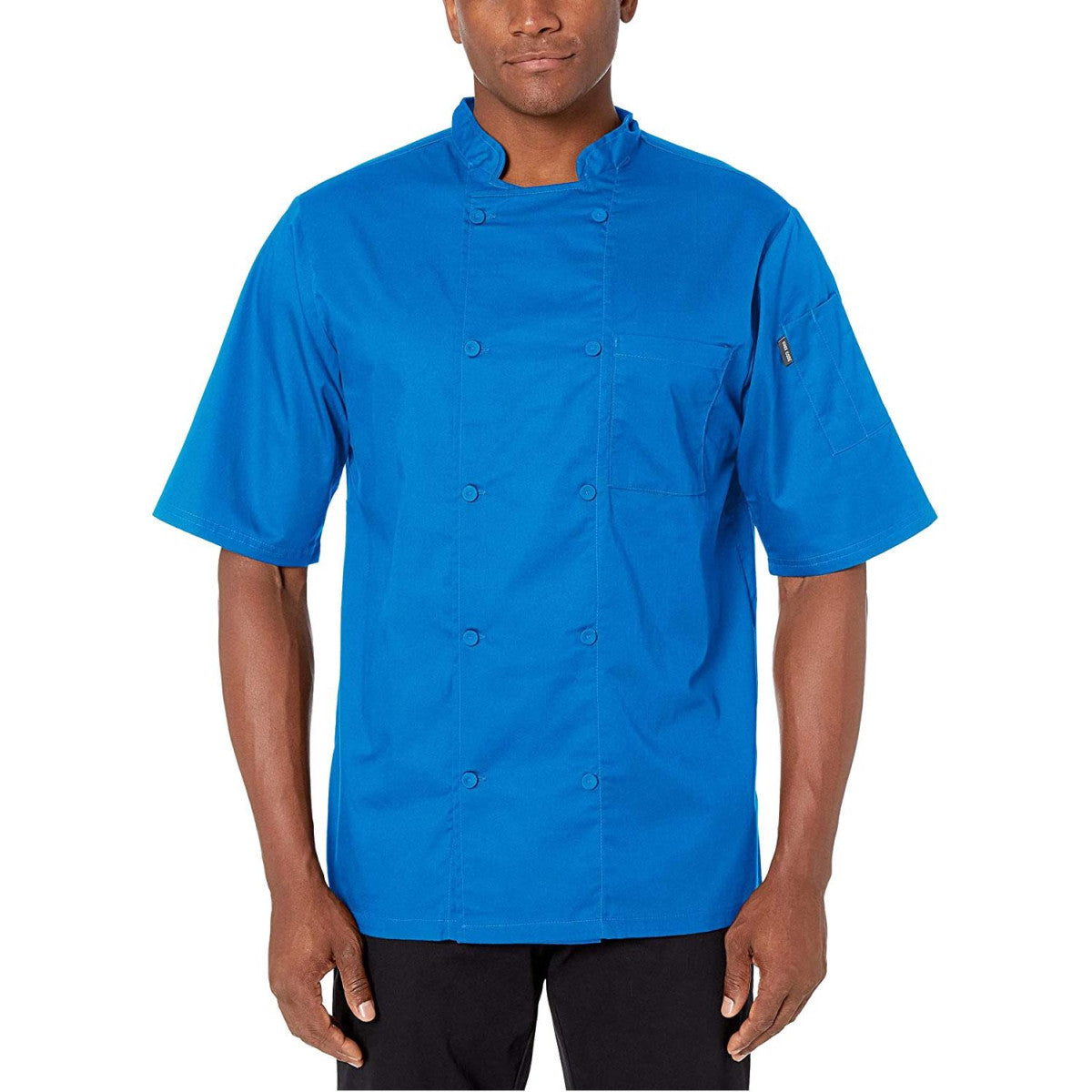 Lightweight Cool Breeze Chef Coat Short Sleeve w/ Mesh Inlay