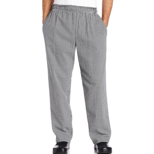 Baggy Chef Pants with Wide 2" Elastic Waistband