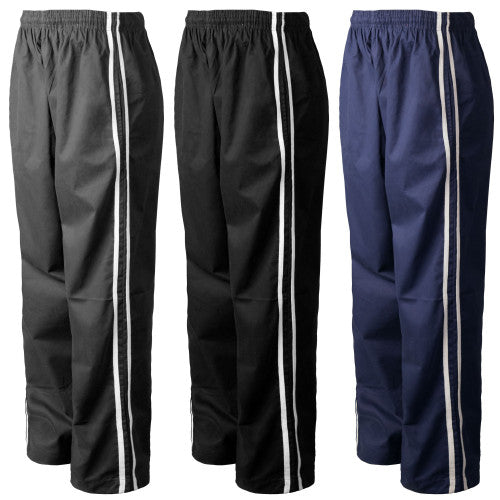 Chef Pants, Classic Baggy with Elastic Waist, Drawstring and Stripe Detail